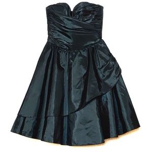 Betsey Johnson | Black Strapless Mini A-Line Dress